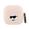 Karl Lagerfeld Silicone Choupette Head 3D - Étui AirPods 4 (rose)