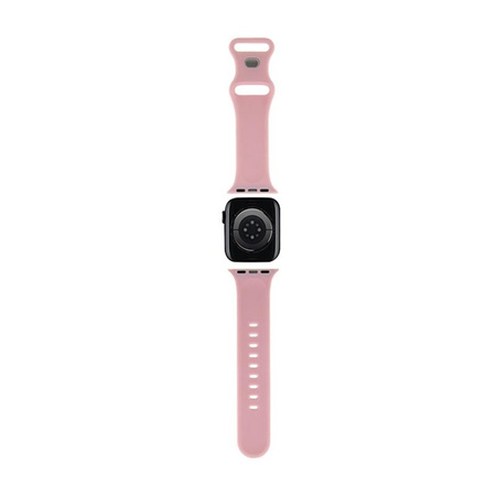 Hello Kitty Silikonová hlava kočičky - řemínek pro Apple Watch 38/40/41 mm (růžová)