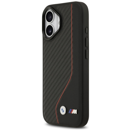 BMW M Carbon Line & Logo MagSafe – Kryt iPhone 17 (červený)