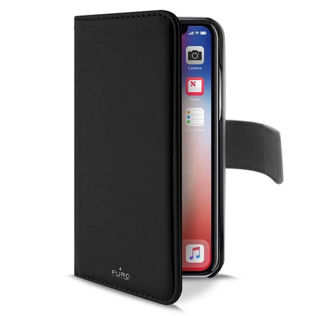 PURO Wallet Detachable - Etui 2w1 iPhone XR (czarny)