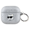 Karl Lagerfeld Monogramm Choupette Kopf - AirPods 4 Gehäuse (silber)