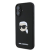 Karl Lagerfeld Silicone Karl Head Print MagSafe - iPhone 16 Case (black)