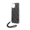 Guess 4G Print Cord - Etui avec dragonne iPhone 14 (noir)