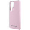 Karl Lagerfeld Saffiano Logo métal allongé MagSafe - étui pour Samsung Galaxy S25 Ultra (rose)