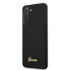 Guess Silicone Script Metal Logo - Samsung Galaxy S21 Case (black)