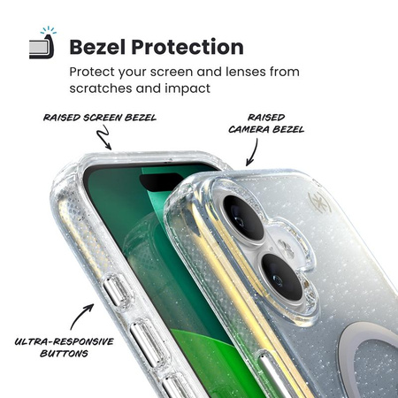 ETUI MAGSAFE PANCERNE DO IPHONE 17 Speck BROKATOWE BEZBARWNE CASE