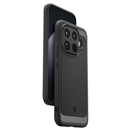 Spigen Rugged Armor - Custodia per Xiaomi 15T Pro (nero opaco)