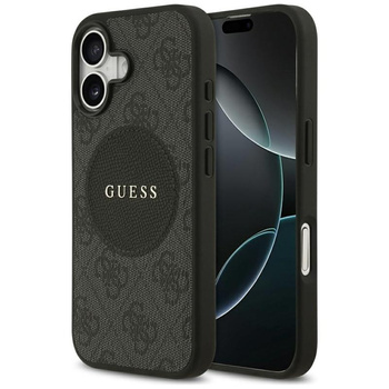 Guess 4G Circle Classic Logo MagSafe – Pouzdro iPhone 17 (Černá)