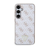 Guess 4G Triangle Metal Logo - pouzdro pro Samsung Galaxy S24+ (bílé)
