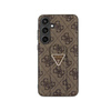 Pouzdro Guess Grip Stand 4G Triangle Strass Logo - Samsung Galaxy S24+ (hnědé)
