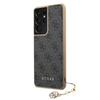 Guess 4G Charms Collection - Etui Samsung Galaxy S21 Ultra (szary)