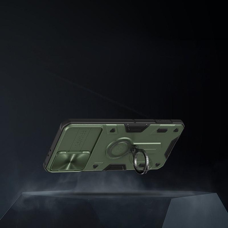 Nillkin CamShield Armor - pouzdro pro Samsung Galaxy S21+ s krytem fotoaparátu (modré)