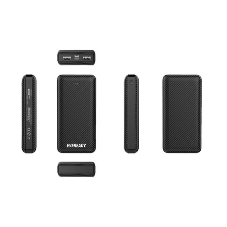 Eveready PX20B - Powerbank 20000 mAh 2x USB-A (fekete)