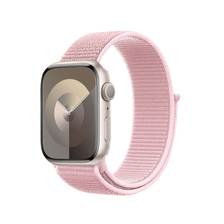 Crong Nylon – Sportovní řemínek pro Apple Watch 38/40/41/42 mm (Powder Pink)