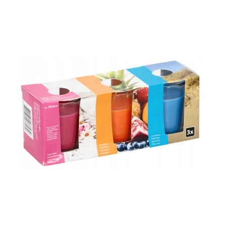 Arti Casa - Set de bougies parfumées en verre (Set de 4)