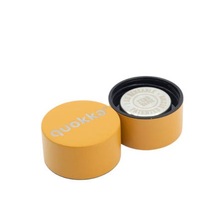 Quokka Solid With Strap - Bouteille thermique en acier inoxydable de 630 ml avec sangle (Mustard)