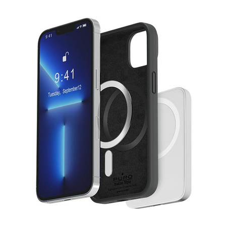 PURO ICON MAG - pouzdro MagSafe pro iPhone 14 / 13 (černé)