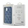 Guess 4G Collection bőr fém logós MagSafe - iPhone 15 Plus / 14 Plus tok (kék)