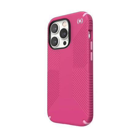 Speck Presidio2 Grip - Anti-slip case for iPhone 14 Pro (Digitalpink / Blossompink / White)