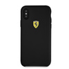 Ferrari Silicone Hard Case - Case for iPhone Xs / X (black)
