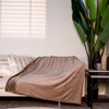 Koc flanelowy 200x150cm (brązowy)