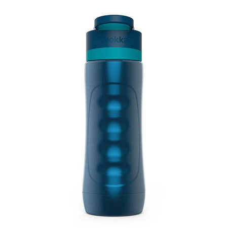 Quokka Spring - Stainless steel thermal bottle bottle with quick opening system 600 ml (Azurite)