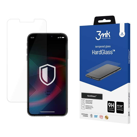 3mk HardGlass - Edzett üveg iPhone 16e / iPhone 14 / iPhone 13 / iPhone 13 Pro készülékhez