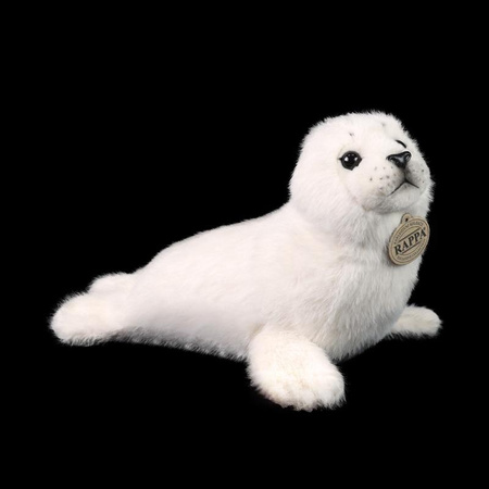 Mascotte foca realistica in peluche Bianco 30 cm Rappa ecologica