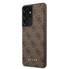 Guess 4G Metall Logo - Samsung Galaxy S21 Ultra Tasche (braun)