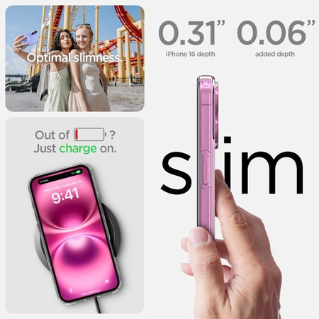 Spigen Liquid Crystal MagSafe - étui pour iPhone 16 (transparent)