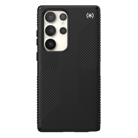 Speck Presidio2 Grip - protiskluzové pouzdro pro Samsung Galaxy S23 Ultra (černá/černá/bílá)