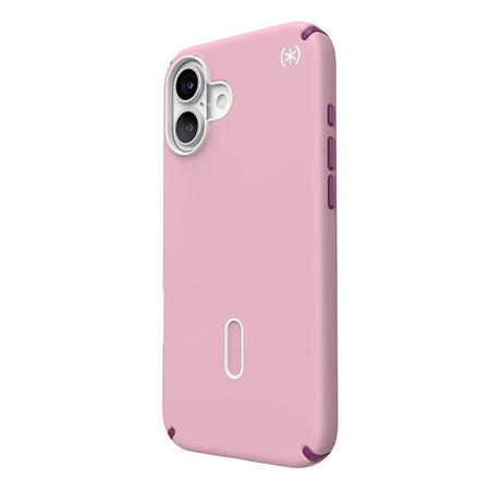 Speck Presidio2 Pro ClickLock & MagSafe - iPhone 16 Plus Tasche (Mittwoch Rosa / Boysenberry Lila / Weiß)