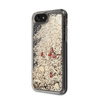 Guess Liquid Glitter Hearts - Coque iPhone SE 2020 / 8 / 7 (or/rouge)