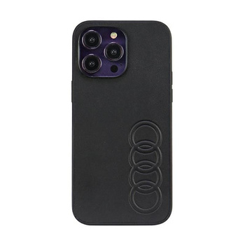 Audi Synthetic Leather - iPhone 14 Pro Max Case (Black)