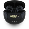 Guess Glossy Effect Egg Shape Printed Classic Logo - TWS Bluetooth Headphones + Charging Case (Black)