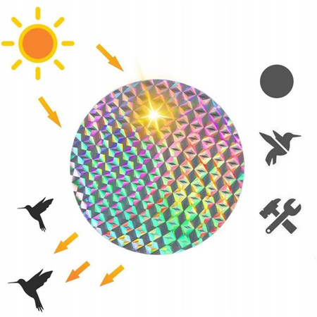 Kinzo - Taśma do ogrodu drzew odstraszająca ptaki dł. 45 m