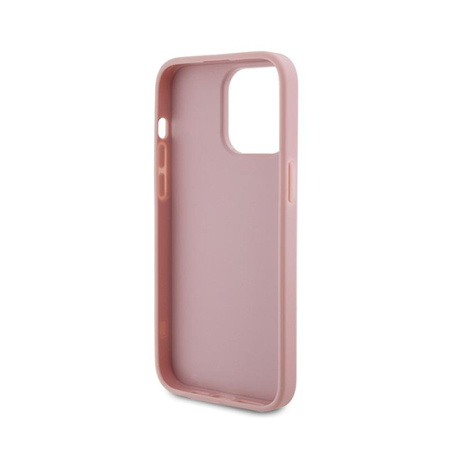 Guess Glitter Script Big 4G - iPhone 15 Pro Max Tasche (rosa)