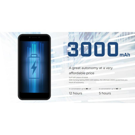Energizer Ultimate U505S - Smartphone 1GB RAM 16GB 5" 4G Dual Sim EU (černý)