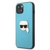 Karl Lagerfeld PU Leather Karl's Head Metal - Case for iPhone 13 mini (Blue)