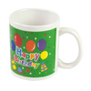 Mug d'anniversaire en céramique dans un coffret cadeau 300ml (Vert)