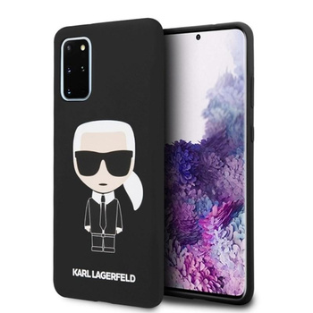 Pouzdro Karl Lagerfeld Fullbody Silicone Iconic - Samsung Galaxy S20+ (černé)