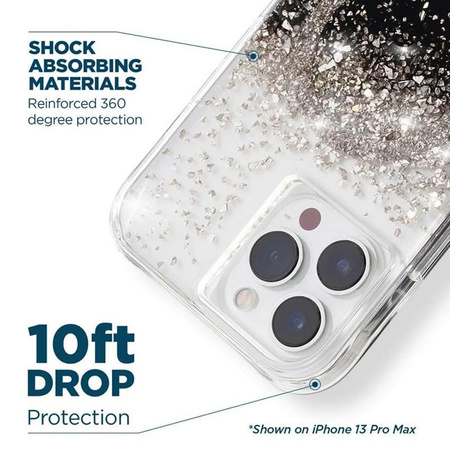 Case-Mate Karat MagSafe - pouzdro pro iPhone 14 Pro zdobené onyxem (Onyx)