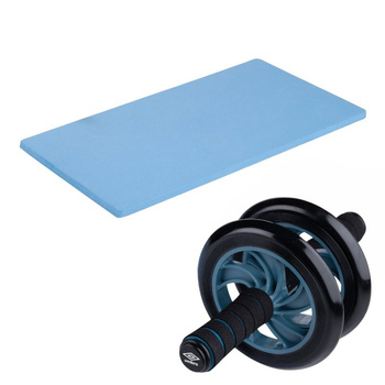 Umbro - Dual-wheel ab roller with mat (Blue)