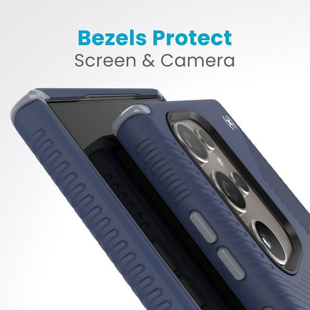 Speck Presidio2 Grip - Étui Samsung Galaxy S24 Ultra (Bleu côtier / Gris poussière)