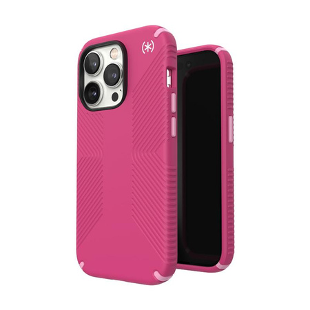 Speck Presidio2 Grip MagSafe - Csúszásgátló tok iPhone 14 Pro (Digitalpink / Blossompink / Fehér)