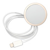 Guess Bundle Pack MagSafe 4G - Zestaw etui + ładowarka MagSafe iPhone 12 / iPhone 12 Pro (różowy/złoty)