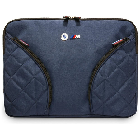 BMW Nylon Pockets & Metal Logo - 14" Notebook Case (Navy Blue)