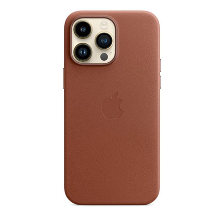 Apple Leather Case - Leather Case with MagSafe for iPhone 14 Pro Max (umbra)