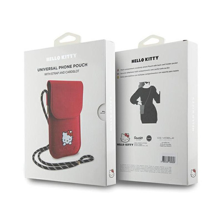 Hello Kitty Leder Daydreaming Cord - Crossbody Handytasche (rosa)
