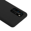 ETUI CZARNE SILIKONOWE DO HUAWEI P40, Crong Eleganckie, z Mikrofibrą, Case